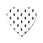 Vampire Hand Motif Graphic Print Pattern Heart Magnet Front