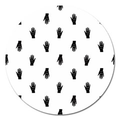 Vampire Hand Motif Graphic Print Pattern Magnet 5  (Round)