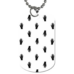 Vampire Hand Motif Graphic Print Pattern Dog Tag (Two Sides)