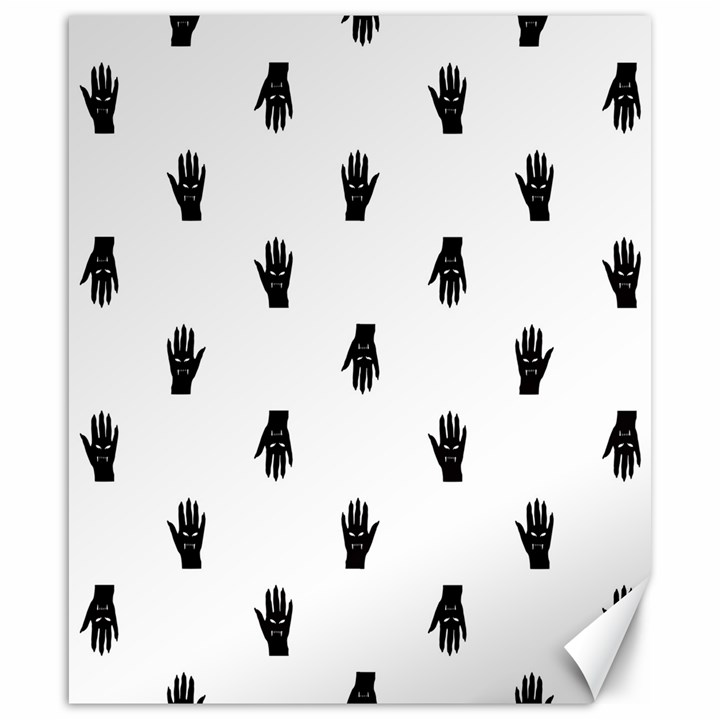 Vampire Hand Motif Graphic Print Pattern Canvas 20  x 24 