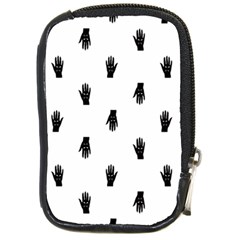 Vampire Hand Motif Graphic Print Pattern Compact Camera Leather Case