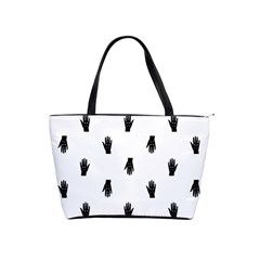 Vampire Hand Motif Graphic Print Pattern Classic Shoulder Handbag