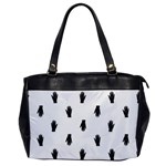 Vampire Hand Motif Graphic Print Pattern Oversize Office Handbag Front