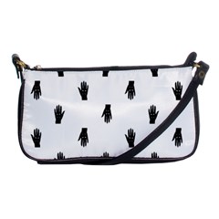 Vampire Hand Motif Graphic Print Pattern Shoulder Clutch Bag