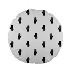 Vampire Hand Motif Graphic Print Pattern Standard 15  Premium Round Cushions