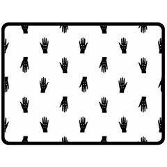 Vampire Hand Motif Graphic Print Pattern Double Sided Fleece Blanket (Large) 