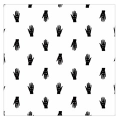 Vampire Hand Motif Graphic Print Pattern Large Satin Scarf (Square)