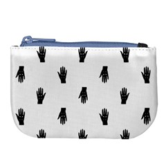 Vampire Hand Motif Graphic Print Pattern Large Coin Purse