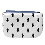 Vampire Hand Motif Graphic Print Pattern Large Coin Purse Front