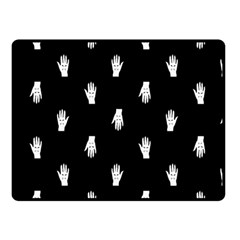 Vampire Hand Motif Graphic Print Pattern 2 Double Sided Fleece Blanket (small)  by dflcprintsclothing