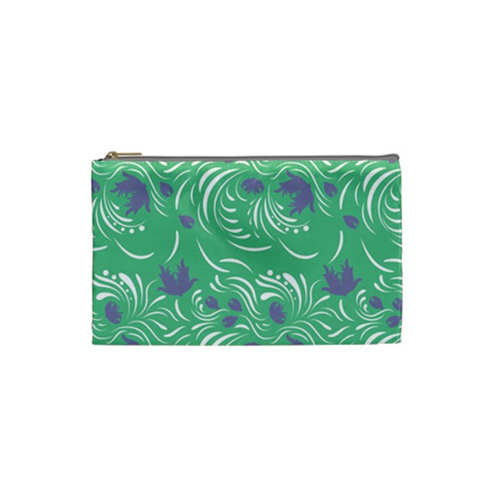 Folk floral pattern. Abstract flowers print. seamless pattern Cosmetic Bag (Small)