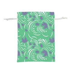 Folk Floral Pattern  Abstract Flowers Print  Seamless Pattern Lightweight Drawstring Pouch (l) by Eskimos