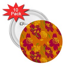 Folk Floral Pattern  Abstract Flowers Print  Seamless Pattern 2 25  Buttons (10 Pack)  by Eskimos