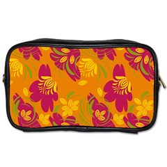 Folk Floral Pattern  Abstract Flowers Print  Seamless Pattern Toiletries Bag (two Sides) by Eskimos