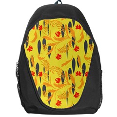 Folk Floral Pattern  Abstract Flowers Print  Seamless Pattern Backpack Bag by Eskimos