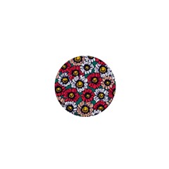 Daisy Colorfull Seamless Pattern 1  Mini Buttons by Kizuneko