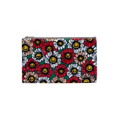 Daisy Colorfull Seamless Pattern Cosmetic Bag (small) by Kizuneko