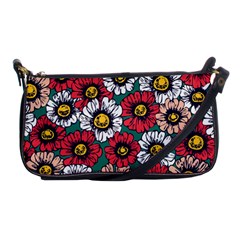 Daisy Colorfull Seamless Pattern Shoulder Clutch Bag by Kizuneko