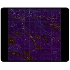 Maine Usgs Historical Map Abol Pond 104859 1988 24000 Inversion Restoration Fleece Blanket (medium)  by WetdryvacsLair