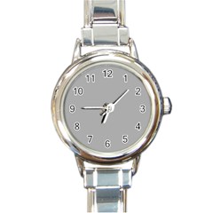 Chalice Silver Grey Round Italian Charm Watch by FabChoice