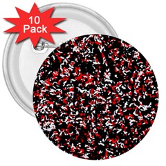 Patterntachesrougeblancnoir75 3  Buttons (10 Pack) 