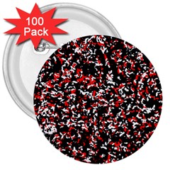 Patterntachesrougeblancnoir75 3  Buttons (100 Pack) 