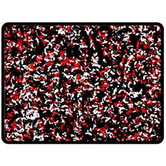 Patterntachesrougeblancnoir75 Double Sided Fleece Blanket (large) 