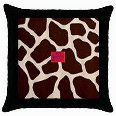 Palm Tree Throw Pillow Case (black) by tracikcollection