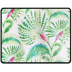  Palm Trees By Traci K Double Sided Fleece Blanket (medium)  by tracikcollection