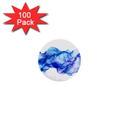 Blue Smoke 1  Mini Buttons (100 Pack)  by goljakoff