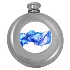 Blue Smoke Round Hip Flask (5 Oz) by goljakoff