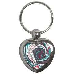 Vector Vivid Marble Pattern 1 Key Chain (heart) by goljakoff