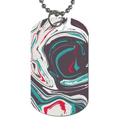 Vector Vivid Marble Pattern 1 Dog Tag (two Sides) by goljakoff