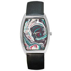 Vector Vivid Marble Pattern 1 Barrel Style Metal Watch by goljakoff