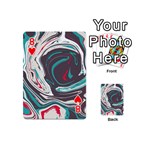 Vector Vivid Marble Pattern 1 Playing Cards 54 Designs (Mini) Front - Heart8