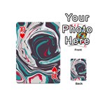 Vector Vivid Marble Pattern 1 Playing Cards 54 Designs (Mini) Front - Heart10