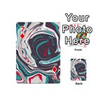 Vector Vivid Marble Pattern 1 Playing Cards 54 Designs (Mini) Front - Diamond7