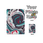 Vector Vivid Marble Pattern 1 Playing Cards 54 Designs (Mini) Front - Club5