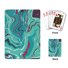 Vector Vivid Marble Pattern 2 Playing Cards Single Design (rectangle) by goljakoff