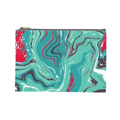 Vector Vivid Marble Pattern 2 Cosmetic Bag (large) by goljakoff