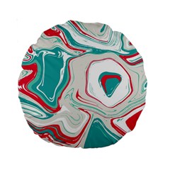 Vector Vivid Marble Pattern 4 Standard 15  Premium Round Cushions by goljakoff