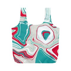 Vector Vivid Marble Pattern 4 Full Print Recycle Bag (m) by goljakoff