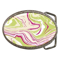 Green Vivid Marble Pattern 6 Belt Buckles by goljakoff