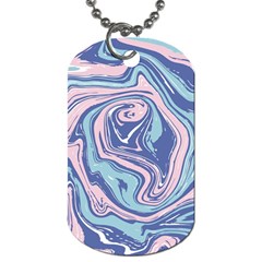 Vector Vivid Marble Pattern 10 Dog Tag (two Sides) by goljakoff