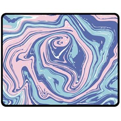 Vector Vivid Marble Pattern 10 Fleece Blanket (medium)  by goljakoff