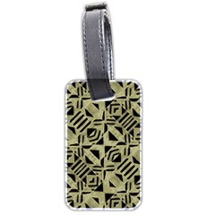 Linear Geometric Print Pattern Mosaic 2 Luggage Tag (two Sides) by dflcprintsclothing