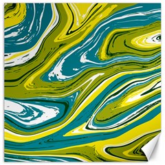 Green Vivid Marble Pattern Canvas 20  X 20  by goljakoff