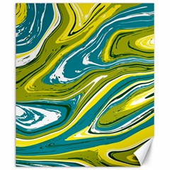 Green Vivid Marble Pattern Canvas 20  X 24  by goljakoff