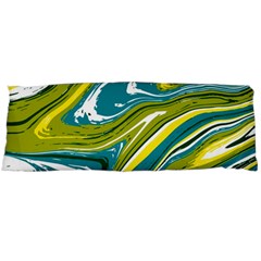 Green Vivid Marble Pattern Body Pillow Case (dakimakura) by goljakoff