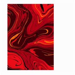 Red Vivid Marble Pattern 15 Large Garden Flag (two Sides) by goljakoff